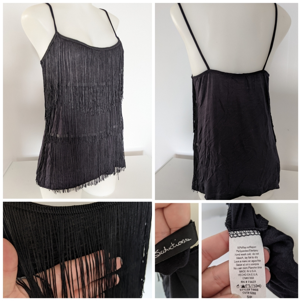 🆕 Charleston Style Black Tank Top / Camisole Sz S